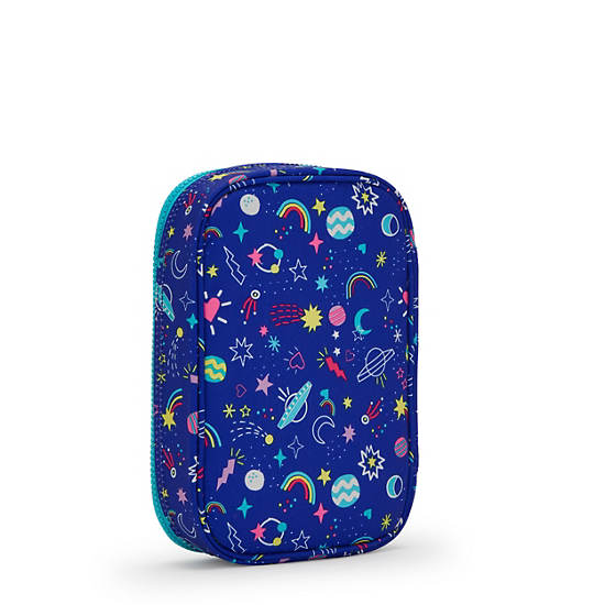 Bolsas Kipling 100 Pens Printed Case Azules | MX 1890YX